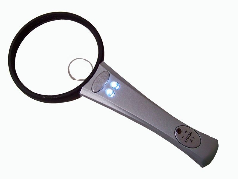 Handloep met LED-verlichting 80mm | Loep + Verlichting | Loepenshop.com Handloep met LED-verlichting 80mm | Loep + Verlichting | Loepenshop.com