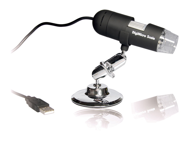 2.0 Megapixel USB microscoop met 4 LED's verlichting