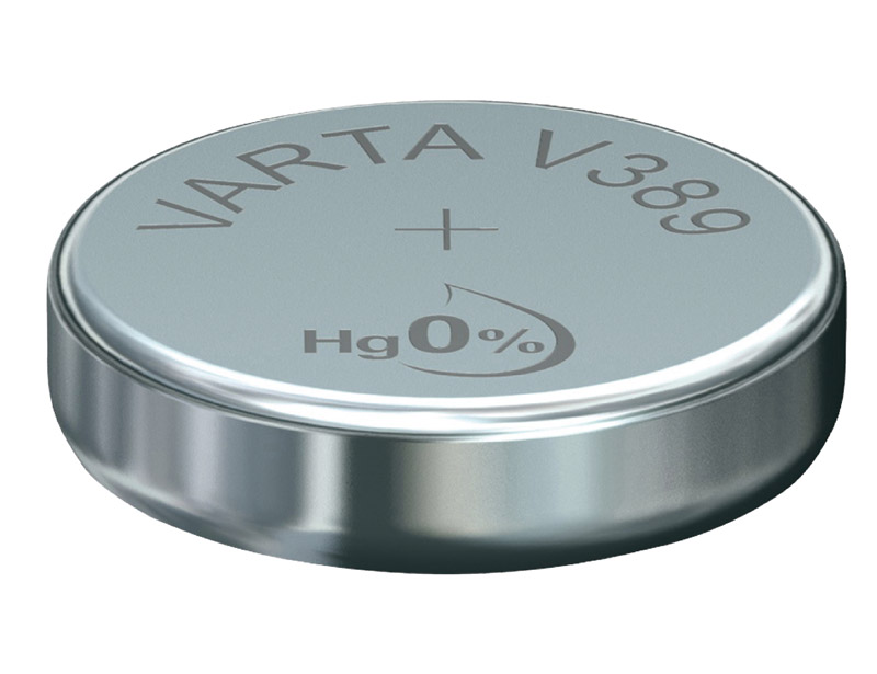 Varta V389 batterij, gelijk aan CR389 en SR54.